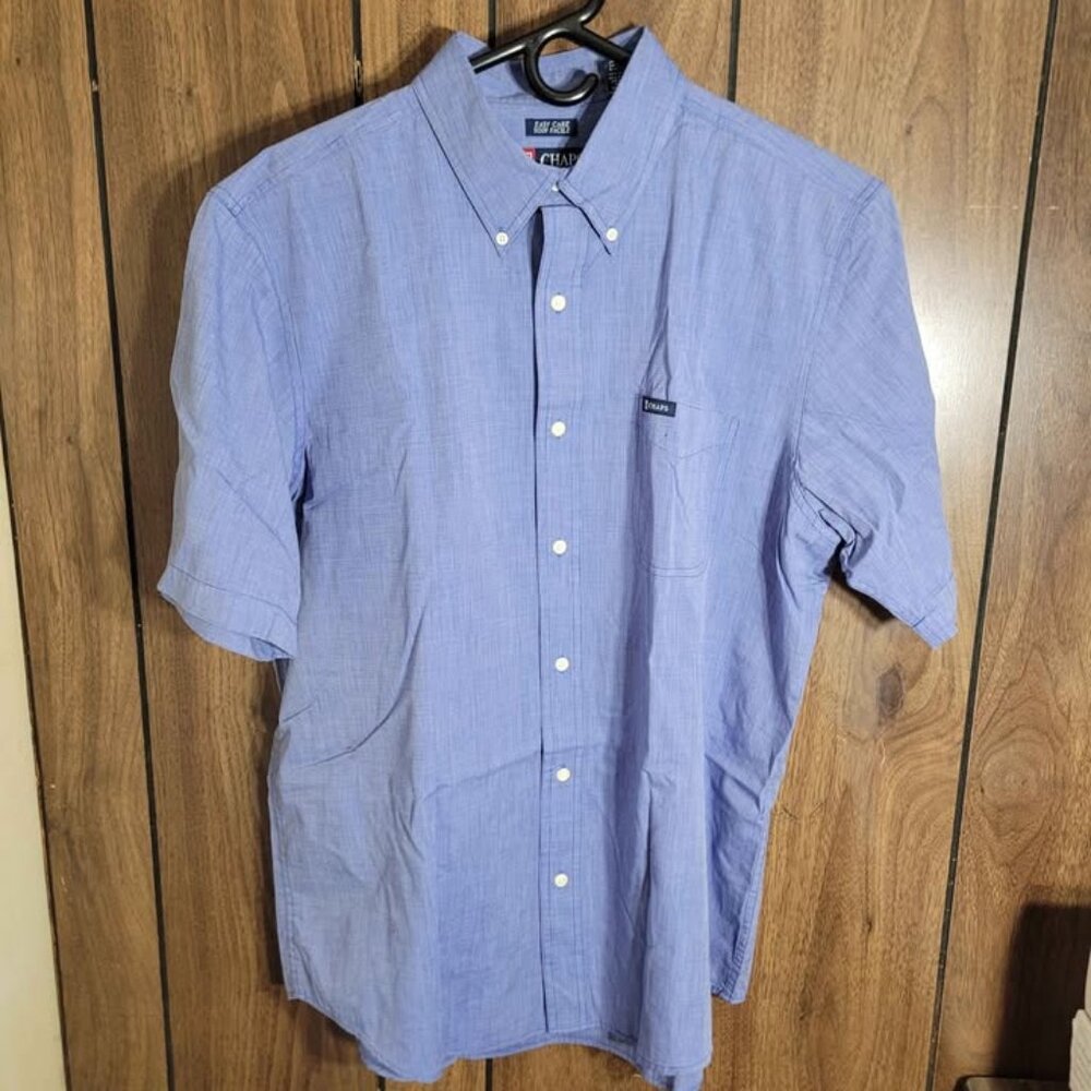 Chaps XL Blue Short Sleeve Shirt